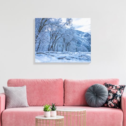 Winter Scene Canvas Afdruk (Insitu (Woonkamer))