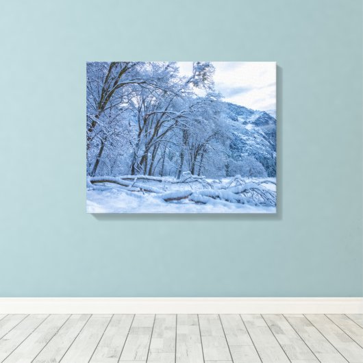 Winter Scene Canvas Afdruk (Insitu (Houten vloer))
