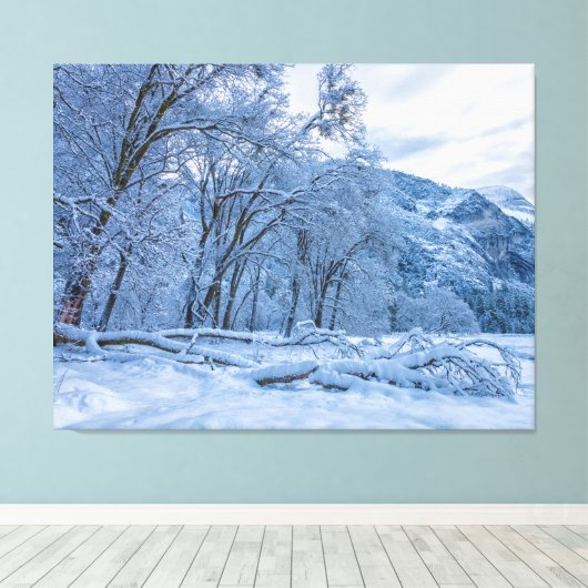 Winter Scene Canvas Afdruk (Insitu (Houten vloer))
