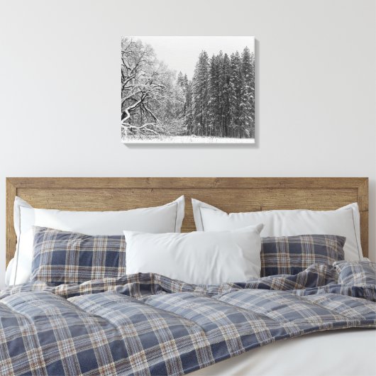 Winter Scene Canvas Afdruk (Insitu (Slaapkamer))