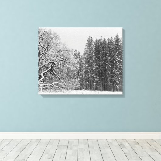 Winter Scene Canvas Afdruk (Insitu (Houten vloer))