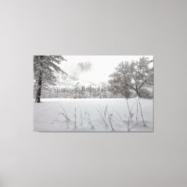 Winter Scene Canvas Afdruk