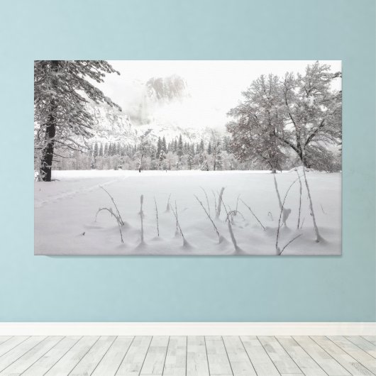 Winter Scene Canvas Afdruk (Insitu (Houten vloer))