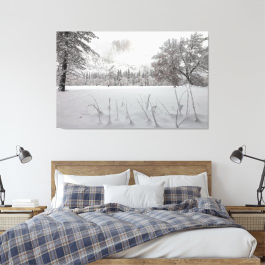 Winter Scene Canvas Afdruk (Insitu (Slaapkamer))
