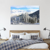 Winter Scene Canvas Afdruk (Insitu (Slaapkamer))