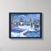 Winter Scene Canvas Wall Art (Voorkant)