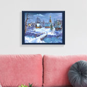 Winter Scene Canvas Wall Art Afdruk (Insitu (Woonkamer))