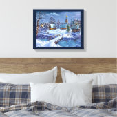 Winter Scene Canvas Wall Art Afdruk (Insitu (Slaapkamer))