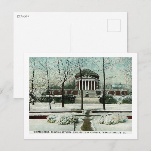 Winter Scene, Charlottesville VA,  Briefkaart (Voorkant / Achterkant)