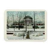 Winter Scene, Charlottesville VA,  stijl Magneet (Horizontaal)
