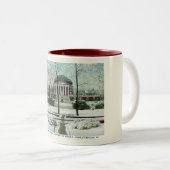 Winter Scene, Charlottesville VA,  stijl Tweekleurige Koffiemok (Voorkant rechts)