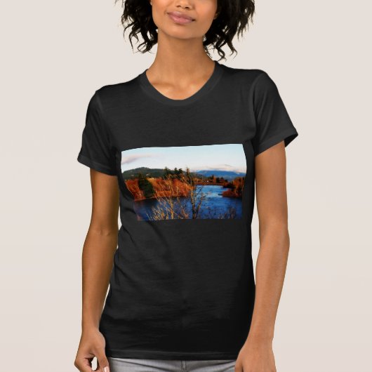 Winter Scene Columbia Gorge T-shirt (Voorkant)