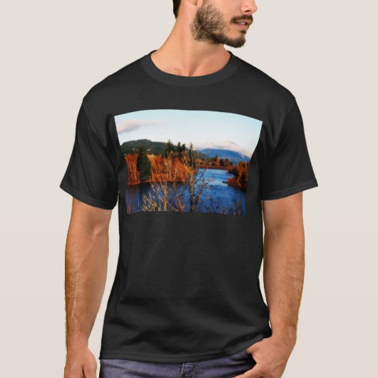 Winter Scene Columbia Gorge T-shirt (Voorkant)