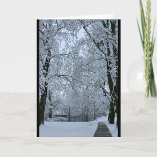 Winter Scene denking van jou Kaart