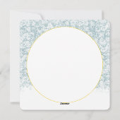 Winter Scene Familie Foto Kerstgroet Feestdagenkaart (Achterkant)