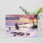 Winter Scene Fine Art Kaarten voor aangepast kerst (Staand voorkant)