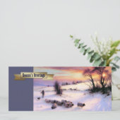 Winter Scene Fine Art Kaarten voor aangepaste kers (Staand voorkant)