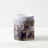 Winter Scene. Fine Art kerstcadeau Koffiemok (Center)