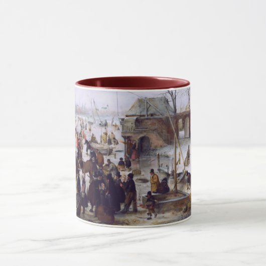 Winter Scene Fine Art kerstcadeau Mok (Midden)