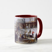 Winter Scene Fine Art kerstcadeau Mok (Voorkant rechts)