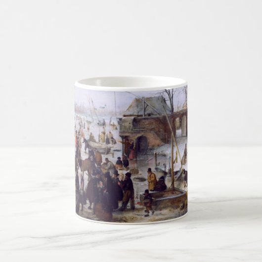 Winter Scene Fine Art kerstcadeau Mok (Center)