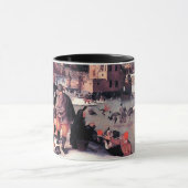 Winter Scene. Fine Art kerstcadeau Mok (Midden)
