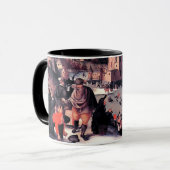 Winter Scene. Fine Art kerstcadeau Mok (Voorkant links)