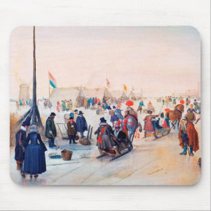 Winter Scene Fine Art kerstcadeau Muismat