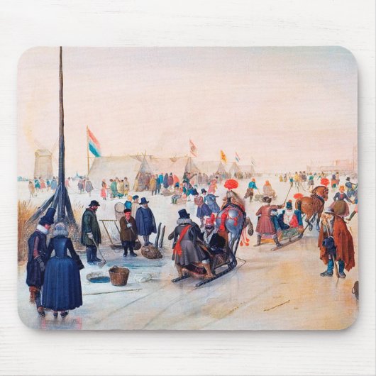 Winter Scene Fine Art kerstcadeau Muismat (Voorkant)