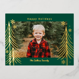 Winter Scene Folie Holiday Briefkaart Family Reuni