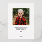 Winter Scene Folie Kerstkaart Christmas Card Folie Feestdagenkaart (Achterkant)