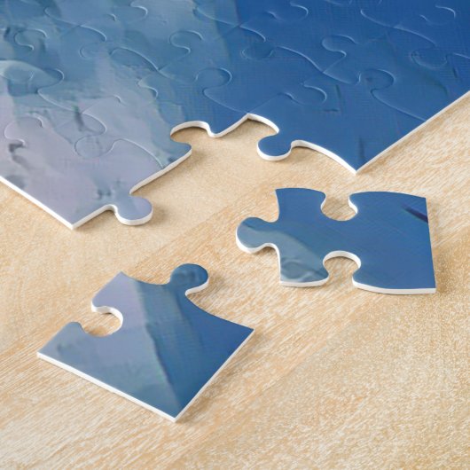 Winter Scene Forest met sneeuwlandschap Legpuzzel (Zijkant)