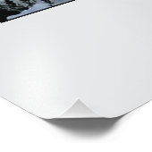 winter scene foto afdruk (Hoek)