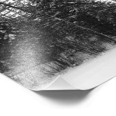 Winter Scene foto's afdrukken BW Foto Afdruk (Hoek)