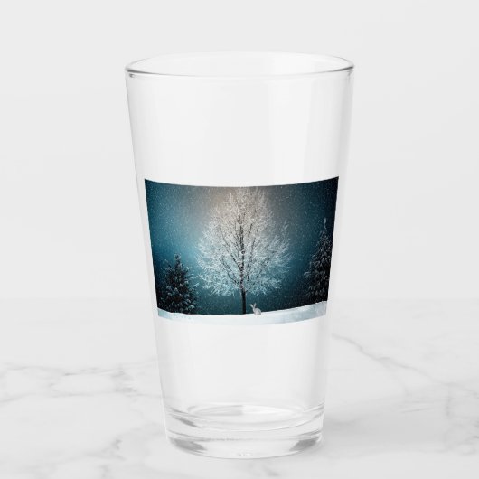 Winter Scene Glas (Voorkant)