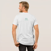 Winter Scene Heren Wit Fleck Tri-Blend Shirt (Voorkant)