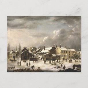 Winter Scene in Brooklyn Briefkaart