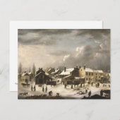 Winter Scene in Brooklyn Briefkaart (Voorkant / Achterkant)