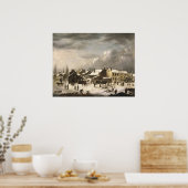 Winter Scene in Brooklyn Poster (Keuken)