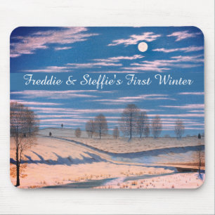 Winter Scene in Moonlight beroemd gemaakt door Far Muismat