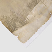 Winter Scene in Sepia en Parchment? Tissuepapier (Detail)