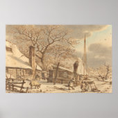 Winter Scene - Jacob Cats Fine Art Poster (Voorkant)
