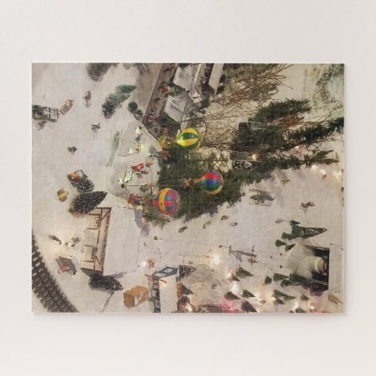 Winter Scene Jigzaag Puzzle Legpuzzel (Horizontaal)