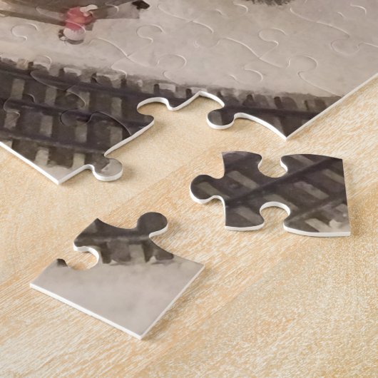 Winter Scene Jigzaag Puzzle Legpuzzel (Zijkant)