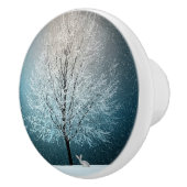 Winter Scene Keramische Knop (Rechts)