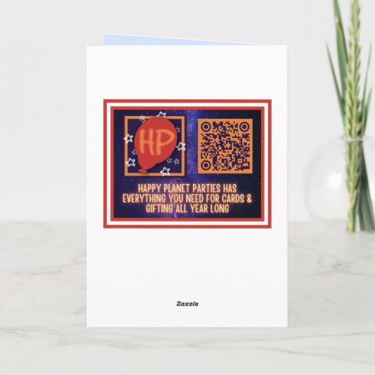 Winter Scene Kerstmis Kaart (Achterkant)