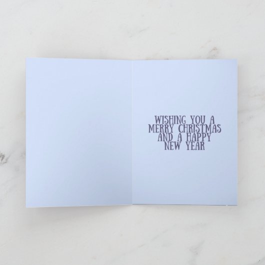 Winter Scene Kerstmis Kaart (Binnen)