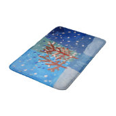 Winter Scene "Kunst voor kinderen" Badmat (Gekanteld)