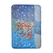 Winter Scene "Kunst voor kinderen" Badmat (Voorkant Verticaal)