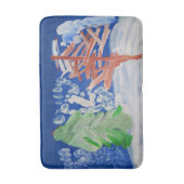 Winter Scene "Kunst voor kinderen" Badmat (Voorkant Verticaal)